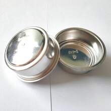 1PC Stainless Steel Powder Bowl Espresso Semi-Automatic Coffee Machine 51/53/58mm Single/Double Shot Powder Cup 4-Person Cup Brewing Head Filter Bottomless Handle Filter Mesh - Silver - View 21
