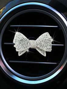 2/4件裝水鑽櫻桃汽車出風口裝飾，全水晶合金櫻桃內飾裝飾品，女性車用空調出風口掛飾 - A - 查看 8