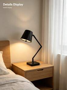 1pc Vintage Adjustable Desk Lamp, 3 Color Temperatures, USB Rechargeable, Adjustable Brightness, Touch Control, Suitable For Bedroom, Office Or Study - Multicolor - View 1