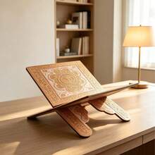 New European Style Carved Printed Foldable Storage Bookshelf Bracket Base Book Stand Book Holder Reading Shelf - Multicolor - View 6