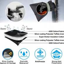 Outdoor Faucet Cover, Anti-Freeze Winter Faucet Protector, With Universal Connection Thread, Easy To Remove Faucet Insulation Bag - Multicolor - View 6