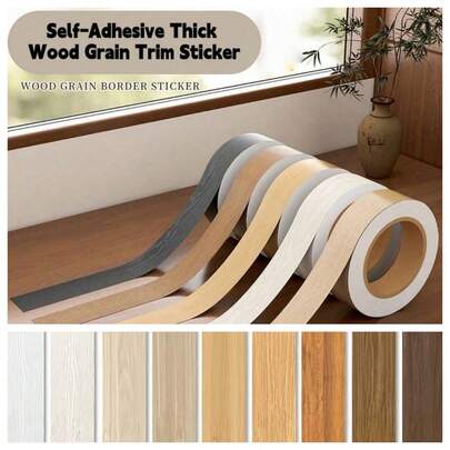 1 rouleau 10m x 2cm Autocollant décoratif aspect bois, Ruban adhésif décoratif - Facile à déchirer, durable et facile à couper. Convient pour les meubles, la décoration murale, la réparation d'armoires, la rénovation de meubles, la décoration de la maison