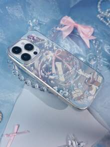 Ribbon Ocean Vortex Pattern Phone Case - Large Hole IMD Shockproof Shell - Compatible With Apple 17/17Air/17Pro/17Promax, 16/16Plus/16Pro/16Promax, 15/15Plus/15Pro/15Promax, 14/14Plus/14Pro/14Promax, 13/13Pro/13Promax, 12/12Pro/12Promax, 11/11Pro Max, Dustproof, Popular - Multicolor - View 2