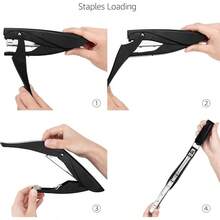 Basics Portable Clamp Stapler, 25 Sheet Capacity, Heavy Duty Stapler, Black - Standard - View 4