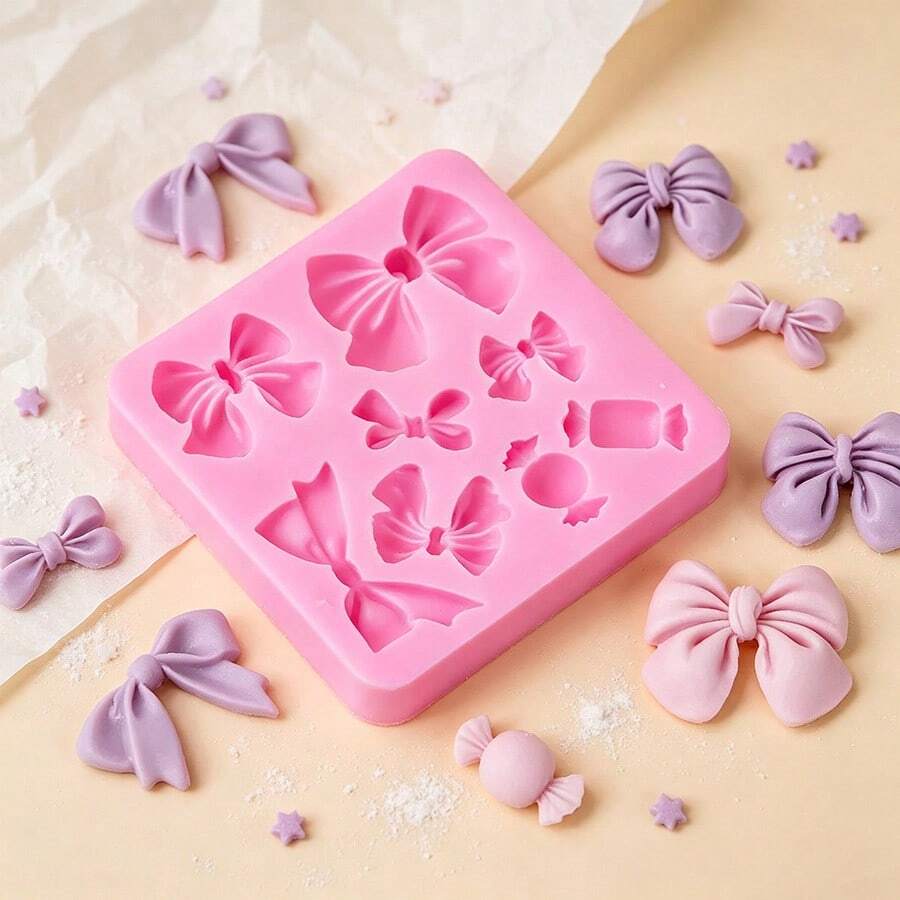 Multiple Styles Bowknot Series Silicone Molds DIY Tools Decorative Clay Molds - J530-1 Mold - View 1