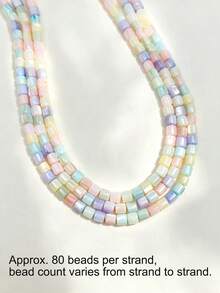 1 Strand Candy Color Sweet Natural Shell Beads Moon Star Heart Shaped Shell Beads Colorful Rice Beads Round Beads DIY Jewelry Making And Decoration Beads For Women Necklace Bracelet Earrings - Candy Colors (Random Assortment) - View 9