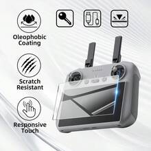 4合1,3片螢幕保護貼 + 1個矽膠保護殼,相容於 Mini 5/4 Pro、Mini 3 Pro/Air 3/Air 2S 系列 RC2 遙控器,攝影愛好者度假必備配件 - 查看 4