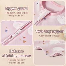 Infant Swaddle Sleeping Bag, Newborn Long Sleeve Anti-Kick Swaddle, Double Zipper Baby Printed Sleep Sack, All-Season Infant Home Swaddle, Fresh Rainbow Swan Cloud Star Multiple Patterns, Suitable For Full Month Gift, Baby Shower Gift, Baptism Gift, Christmas Newborn Gift, Soft Fabric Convenient For Nighttime Diaper Changes - Multicolor - View 7