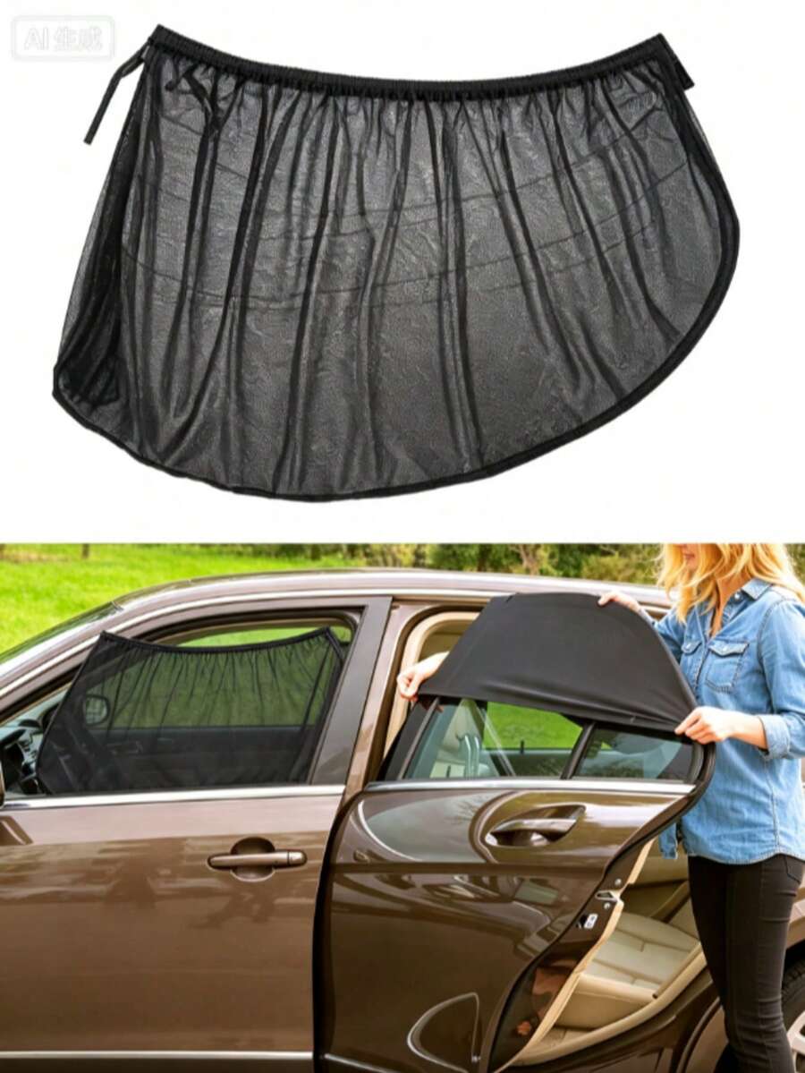 Universal Car Decoration Accessories Side Window Sunshade Front And Rear Window Sunshade UV Protection Sunshade Mosquito Proof Heat Insulation UV Protection Glass Sunshade Reflective Sunshade Window Film Protection - Multicolor - View 1