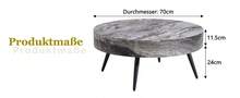 Round Coffee Table Black Modern 70cm - Side Table Minimalist Design - 黑色 - 查看 9