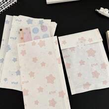 50pcs 4.3x7.9 Inch Holiday Gift Wrapping Paper Bags, Including Premium Gift Wrapping Paper Bags, Decorative Accessory Gift Bags, Blue And Pink Star Pattern Wrapping Paper, Thickened Gift Wrapping Bags, Creative DIY Decorative Gift Paper Bags, Suitable For Holidays, Weddings, Birthdays, Parties, Gift Wrapping Bags And Gift Wrapping Bags - Packaging Bags - View 2