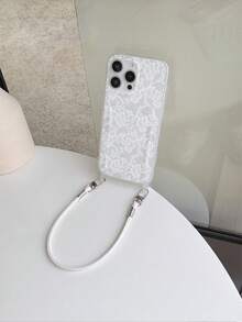 1 buah Gantungan Kartu Lubang Besar yang Praktis, Tali Pendek Kulit Sapi untuk Casing Ponsel, Slot Kartu/Tempat Kartu yang Mudah dan Praktis, Casing Pelindung Anti-Jatuh TPU untuk iPhone 11/12/13/14/15/16/17 Pro Max - MultiWarna - View 2