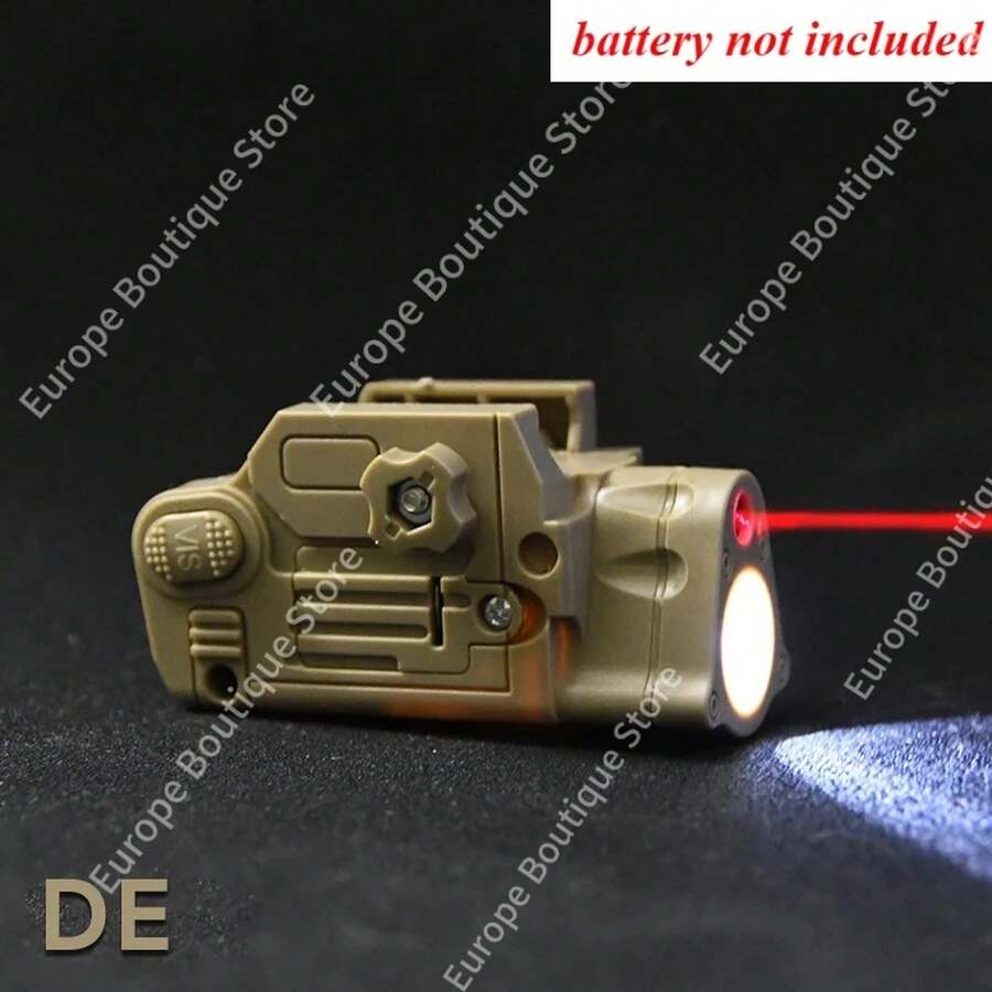 Puntero Láser Rojo SBAL PL Portátil de Doble Color con Función de Destello, Apto para Riel de 20mm, Indicador Láseráctico para Exteriores, Accesorios para Modelos de Armas de Aire Comprimido, Suministros para Aficionados - 1 unidad - Ver 1