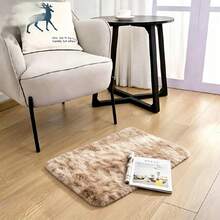 1pc, Tie Dye Pink/Camel/Light Gray Plush Rug Fluffy Area Rug, High Quality Cute Comfortable Warm Plush Area Rug, Interior Decorative Rug, Long Path Rug For Dining Room, Kitchen, Hallway, Bedside, Bedroom And Living Room - Camel - View 15