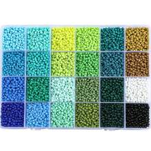 3mm Beads Material Kit 24-Grid Seed Bead Set, New Colorful Multi-Combination Solid Color Seed Bead Set For Jewelry Making, Suitable For Creative Handmade DIY Beaded Bracelets, Necklaces, Bags, Pendants, Women's Beach Accessories, Halloween Decorations - Multicolor - View 3