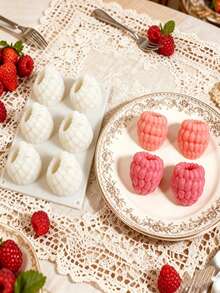 Petal, Peanut, Pistachio And Raspberry Silicone Molds, Platinum Silicone Material, Suitable For Mousse Cake, Filled Chocolate, Pudding And Jelly, Halloween And Christmas Party Decoration, Oven And Freezer , Temperature Range -40℃ To 230℃ - White - View 13