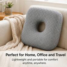 Piercing Pillow For Side Sleepers, Portbale Pillow For Ear Pain Relief - Light Grey - View 2
