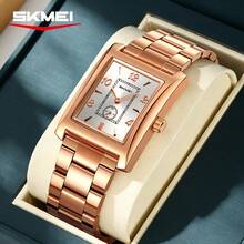 Skmei 2679 Hot Sell New Design Men Quartz Watch High Quality Stainless Steel Band Waterproof Simple Business Watch - one-size - View 7
