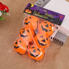 Q-Lia Halloween Plastic Smiling Pumpkin Bucket Venue Decoration Prop Ghost Pumpkin Bucket Cross-Over Pumpkin Lantern Decor - Multicolor - View 8