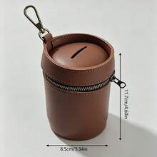 零錢包/儲蓄罐 - 中性現金收納袋與零錢袋，具儲蓄功能，拉鍊設計，小巧便攜 - 查看 2