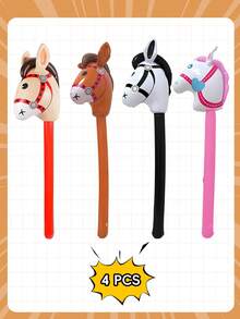 Inflatable Horse Head Cane Party Photo Prop, Waterproof Portable PVC Inflatable Decoration Stick, Foldable And Reusable, Suitable For Outdoor Backyard BBQ, Pool, Beach, Holiday Party - Multicolor - View 15