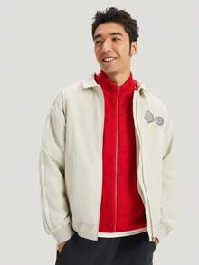 Adidas Men's NYR 3S WV JKT Woven Collarless Jacket KE4058 - Beige - View 1