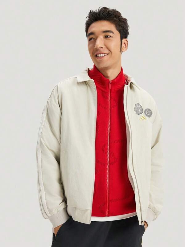 Adidas Men's NYR 3S WV JKT Woven Collarless Jacket KE4058