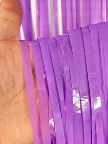Purple Foil Fringe Curtain, Metallic Photo Booth Backdrop, Metallic Wire Curtain, Suitable For Wedding, Birthday, Bridal Shower And Bachelorette Party Decoration - Multicolor - View 7