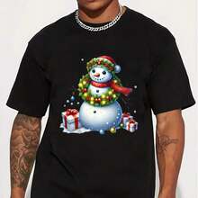 1/2/3pcs Snowman Design Heat Transfer Stickers For Holiday Crafts, Fabric, Bags, Decorations, Easy Application Without Sewing - Christmas Gifts And Decor DIY - Multicolor - View 3