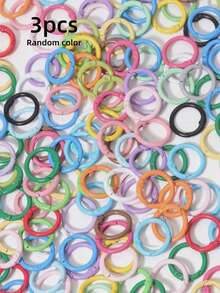 30/50 piezas Anillos en O de aleación de zinc de color aleatorio - Hebillas de liberación rápida de metal duradero, adecuadas para llaveros DIY, correas de hombro, correas para perros | Fácil de abrir/cerrar - Multicolor - Ver 10