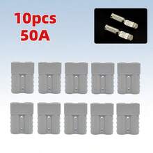 10pcs 50A Electric Battery Charging Connector For Anderson Plug Connector Male Female For Caravan Boat Battery Quick Charge Battery Wire For Car RV Motorcycle - 50A-10PCS - View 6