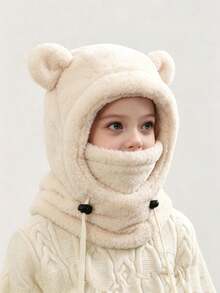 3-i-1 förtjockad panda-hoodie med mjuk elastisk dragsko – söt pandamössa - Multifärgad - Visa 7