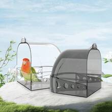 Bird Bath Tub Bathing Box For Myna, Cockatiel, Peony Parrot, Tiger Parrot Supplies - Style A - View 6