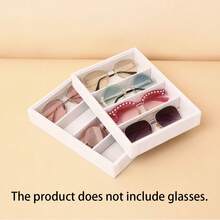 Fashion Glasses Storage Tray, Fashion Glasses Storage Box, Drawer Organizer Box, Stackable Display Box, Anti-Scratch Soft Lining, Suitable For Earrings, Necklaces, Bracelets, Rings, Hair Clips, Headbands, Fits Standard Drawers - Multicolor - View 15