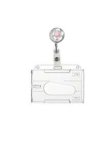 Unisex Cute Cherry Blossom Retractable Card Holder, Anti-Loss Easy-Pull Buckle, Transparent Retractable ID Card Holder, College Student Campus Card Holder, Cafeteria Meal Card Storage Bag, Slide Cover Design, Dual Card Slots, Small Card Slot, Bus Card Holder, Non-Inductive, Bank Card Holder, Subway Card Storage, Portable Hanging, Adjustable ID Card Holder Keychain, Suitable For Office Workers And Students, Perfect Gift, Back To School Gift, Christmas Gift, Couple Card Holder - Multicolor - View 14