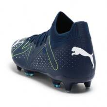 Puma Spring/Autumn Men's Sports Long Stud Football Shoes, Rain-Resistant Natural Grass Training Soccer Shoes 10736903 - Navy Blue-white-green - View 7