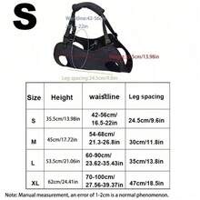 Dog Leash, Please Check Size Carefully, Hand-Held Assistive Device For Senior Dogs, Elderly Dogs, Disabled Dogs, Small, Medium, Large Dogs, Stairs Assistance Tool. Reusable Harness, Adjustable Breathable Shoulder Strap Design - Black - View 4