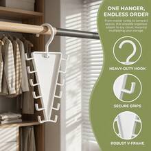V-Shaped Hook Closet Storage Rack For Bags, Hats And Scarves, Space-Saving Multi-Function Dorm Organizer Shelf - Multicolor - View 3