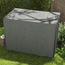 Funda protectora para columpio de jardín  Swing de 3 plazas, resistente al agua y al frío, lona resistente a los rayos UV, cubierta protectora, tela Oxford 600D resistente a desgarros, 205x124x164cm, color negro. - Gris oscuro + poliéster - Ver 7