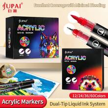 60/48/36/24 Colors Acrylic Paint Markers, Colorful Marker Pens, Coloring Marker Set, Suitable For Painting, Doodling, Illustratio, First Day Of School - Multicolor - View 1