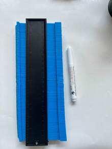 1pc 10-Inch Lockable Contour Gauge, Durable ABS Plastic Shape Duplicator Tool, Precise Inch And Centimeter Scale Profile Copy Ruler, Practical Asymmetrical Shape Measurement Template For Woodworking, Tile, Flooring DIY Construction, Free Marker Pen - Durable Version - View 14