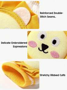 Infant Cartoon Animal Knee Pads, Breathable Mesh Crawling And Walking Protective Pads, Anti-Slip Anti-Shock Baby Leg Guards (Cute Pattern Design) - Multicolor - View 8