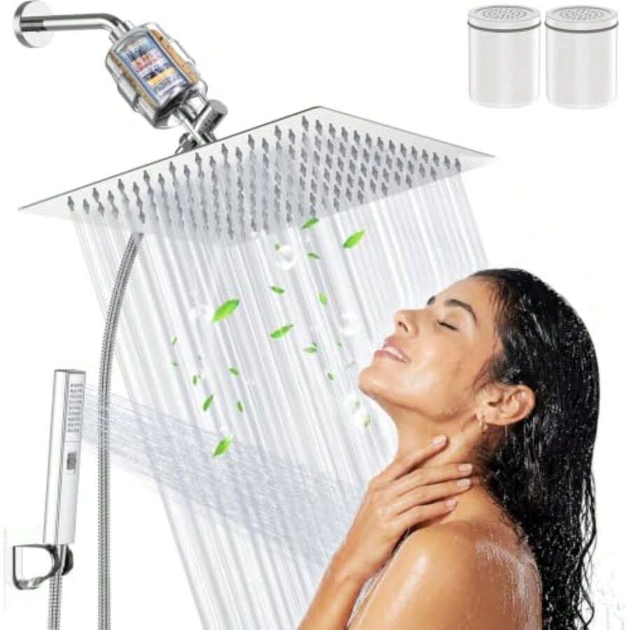 Shower Head Water Filter - Plateado - View 1