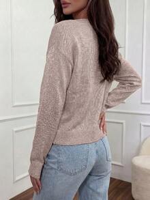 Spring/Summer New Women's Elegant Cardigan, Long Sleeve Shiny Sexy Cardigan, Suitable For Party, Music Festival, Date, Beach Party, Vacation, Pink - Pink - View 8