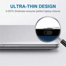 100/50/25/5pcs Camera Privacy Covers, Plastic Camera Privacy Covers, Suitable For IPhone Laptop PC Smartphone Camera Slider, Waterproof, Shockproof, Anti-Drop, Anti-Scratch, Wear-Resistant, Anti-Fingerprint, Full Coverage - Black - View 8