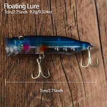 5pcs Floating Wave Crawfish Lure Set, Realistic Hard Bait With Laser Reflective Finish, Freshwater And Saltwater Fishing Lure For Bass And Other Game Fish - Multicolor - View 2