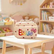 Personalized Backpack And Lunch Box Set | Customized Embroidered Name | Cute Animal Charm | Back To School Gift - Multicolor - View 26