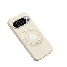 手機支架保護殼，相容 Pixel 6 6 Pro 6A 7 7 Pro 7A 8 8 Pro 8A 9 9 Pro 9A 10 10 Pro 10 Pro XL - 古董白 - 查看 2