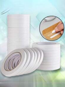 Double-Sided Tape, Double-Sided Transparent Tape, Strong Adhesive Tape - Transparent Tape Strips, Suitable For Art Creation, Handicrafts, Card Making, Scrapbooking, Surface-Friendly - Multicolor - View 4