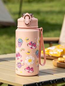 16.91oz Straw Cup, Best Gift For Girlfriend, Family, Best Friend, Suitable For Back To School Season, Outdoor And Home Water Bottle Cup, Portable Cup For Camping, Halloween, Mug, Gift, Autumn, Christmas Gift, Cup - Multicolor - View 12